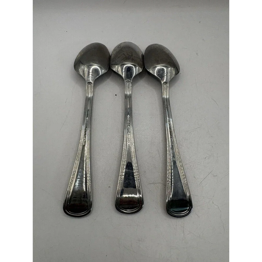 Oneida 18/10 Flambe 3 Tablespoons Stainless Flatware 6.5”